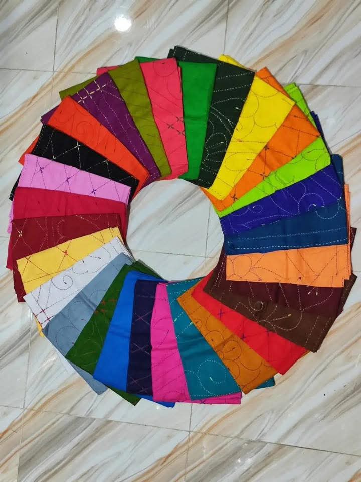 বেবি নকশি কাঁথা ১০ পিস ৩২/২৬ ইঞ্চি